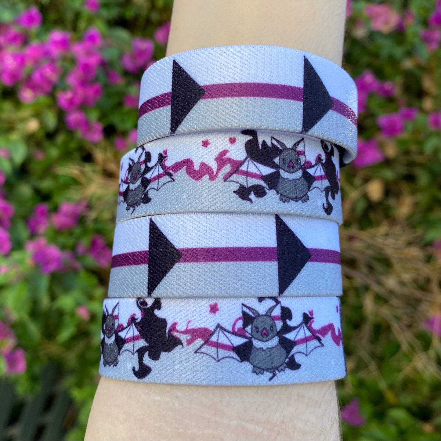 Demisexual Bat Bracelet - Pride Elastic Wristband