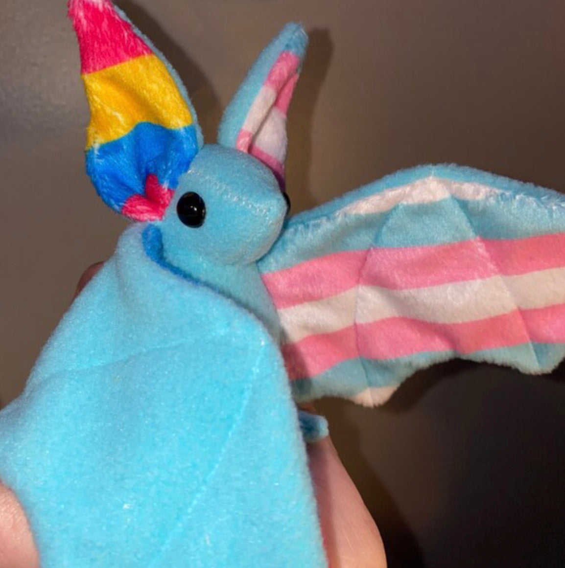 Custom Multiple Flags Pride Bat Plushie(all flag/fabric options available)