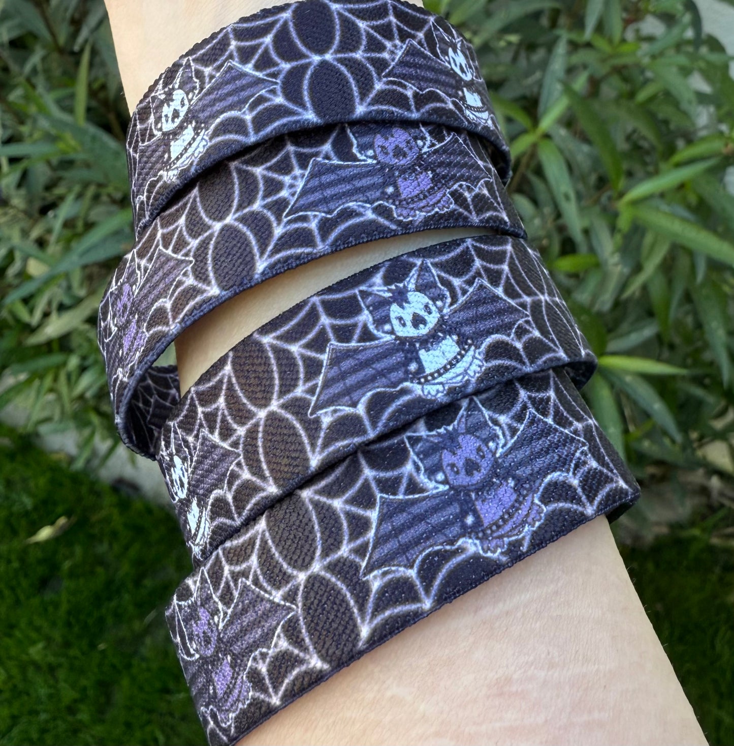 Punk inspired Bat Bracelet - Elastic Wristband