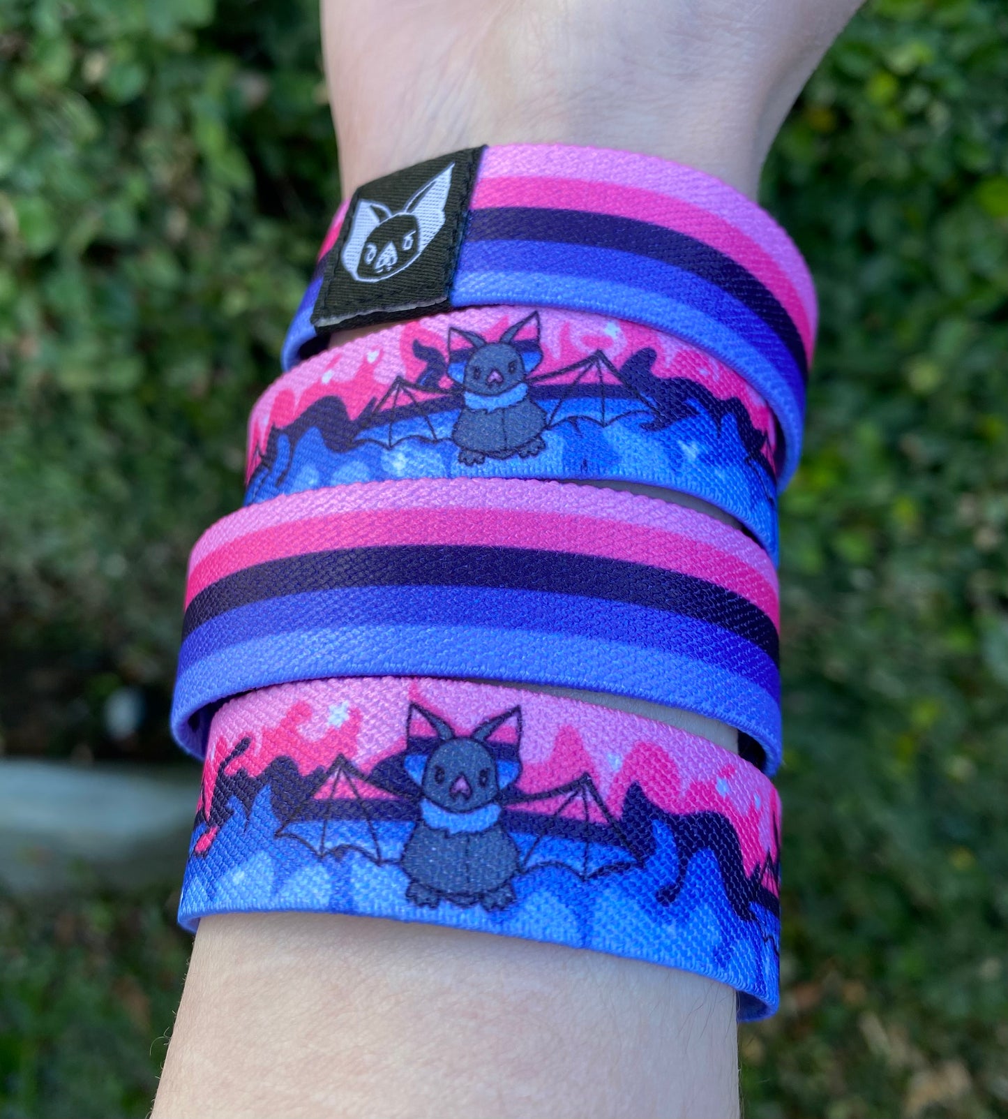 Omnisexual Bat Bracelet - Omni Pride Elastic Wristband