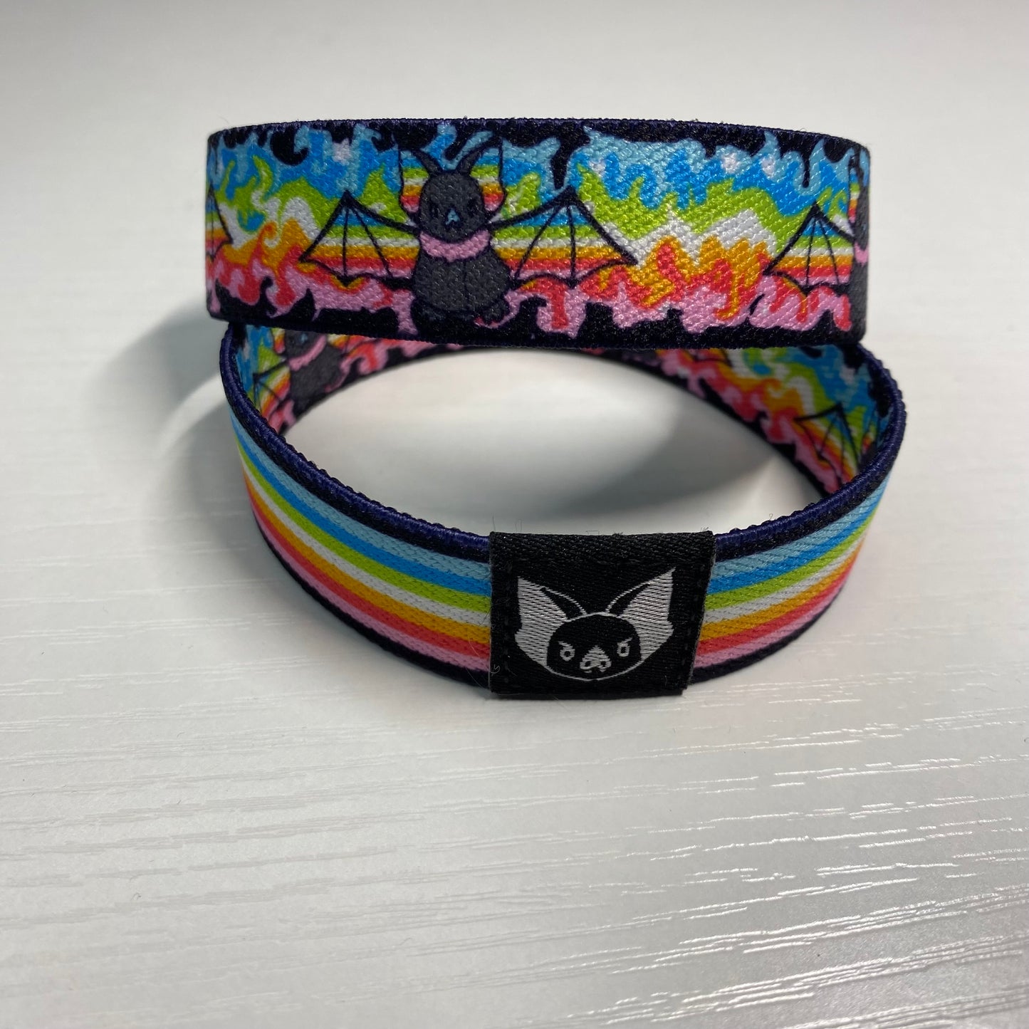 Queer Bat Bracelet -Queer Flag Pride Elastic Wristband