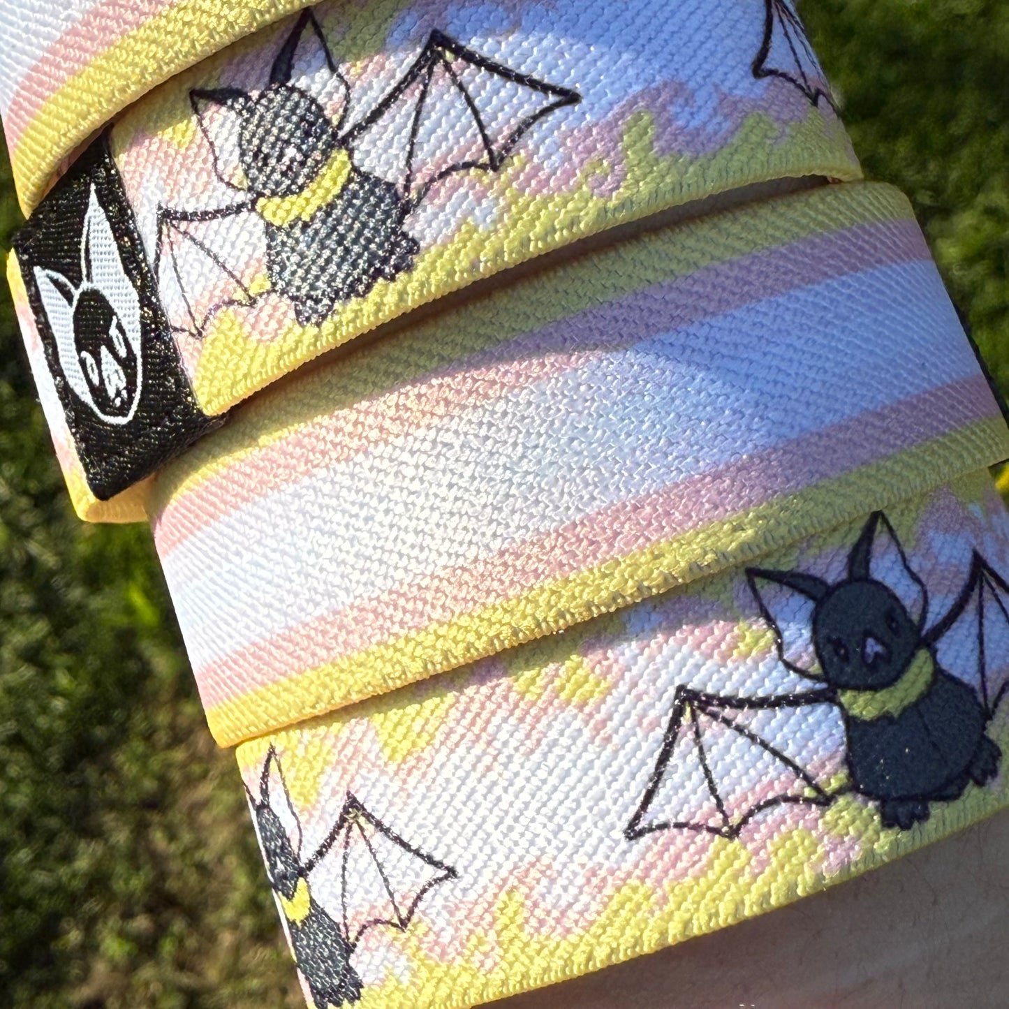 Pangender Bat Bracelet - Pride Elastic Wristband