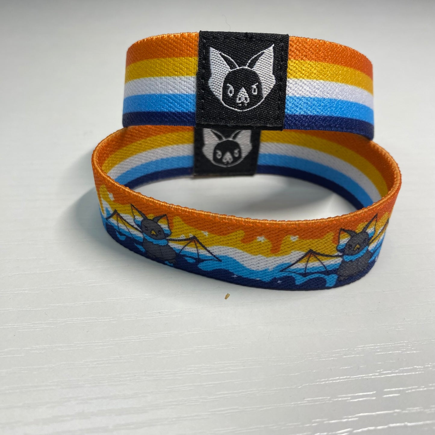 Pulsera Aroace Bat - Pulsera elástica aromática del orgullo asexual