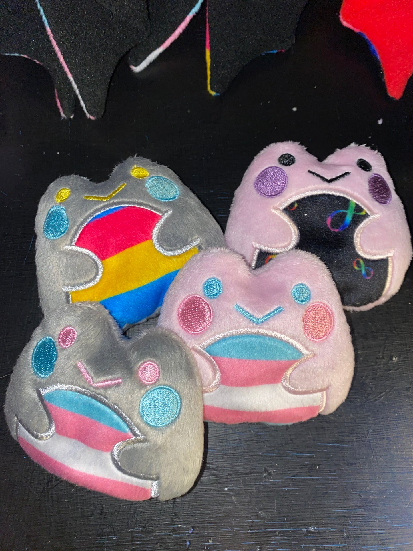 Peluche de rana Fidget personalizado Lgbtqiaplus