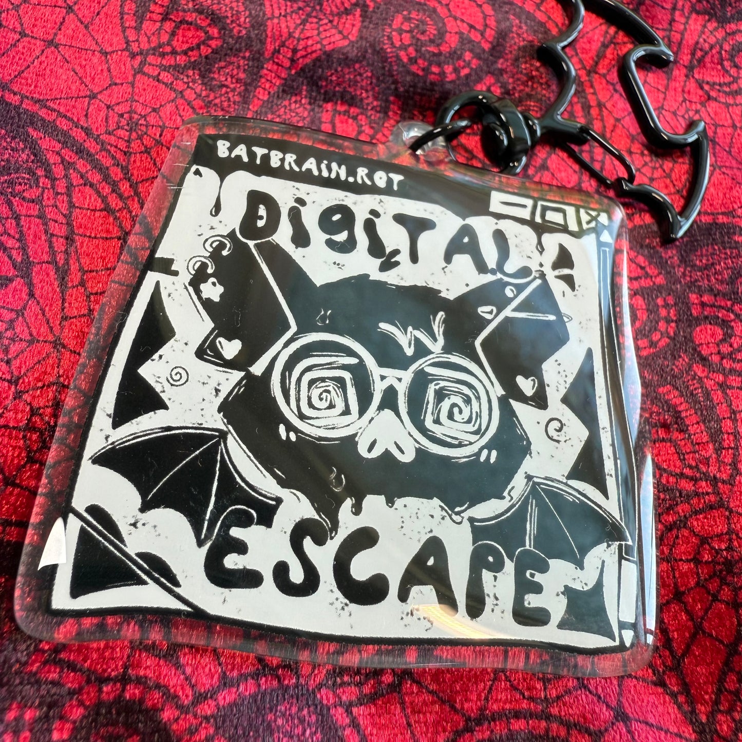 Digital Escape Bat 2.5” Acrylic Keychain