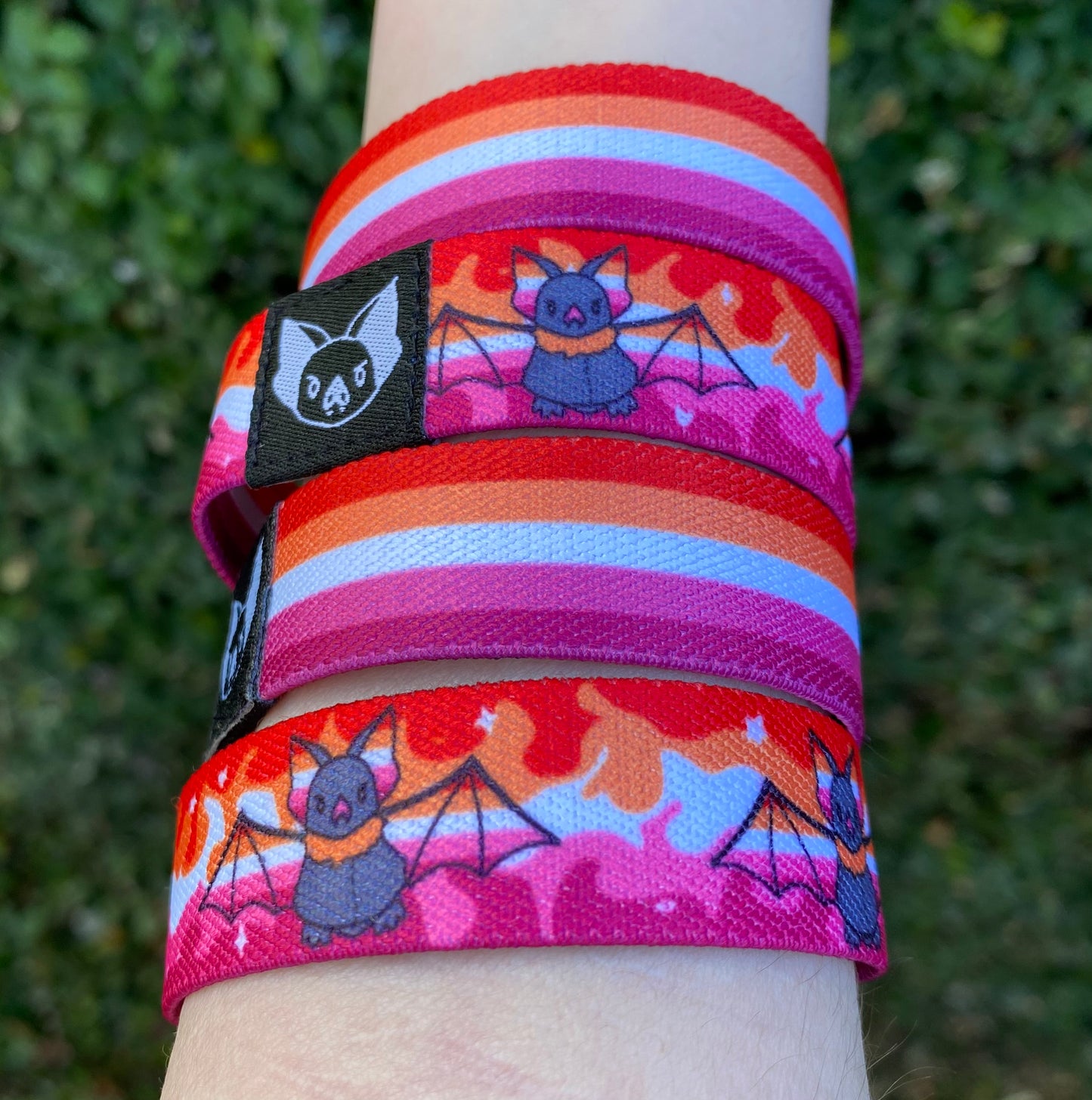 Lesbian bat bracelet/wristband