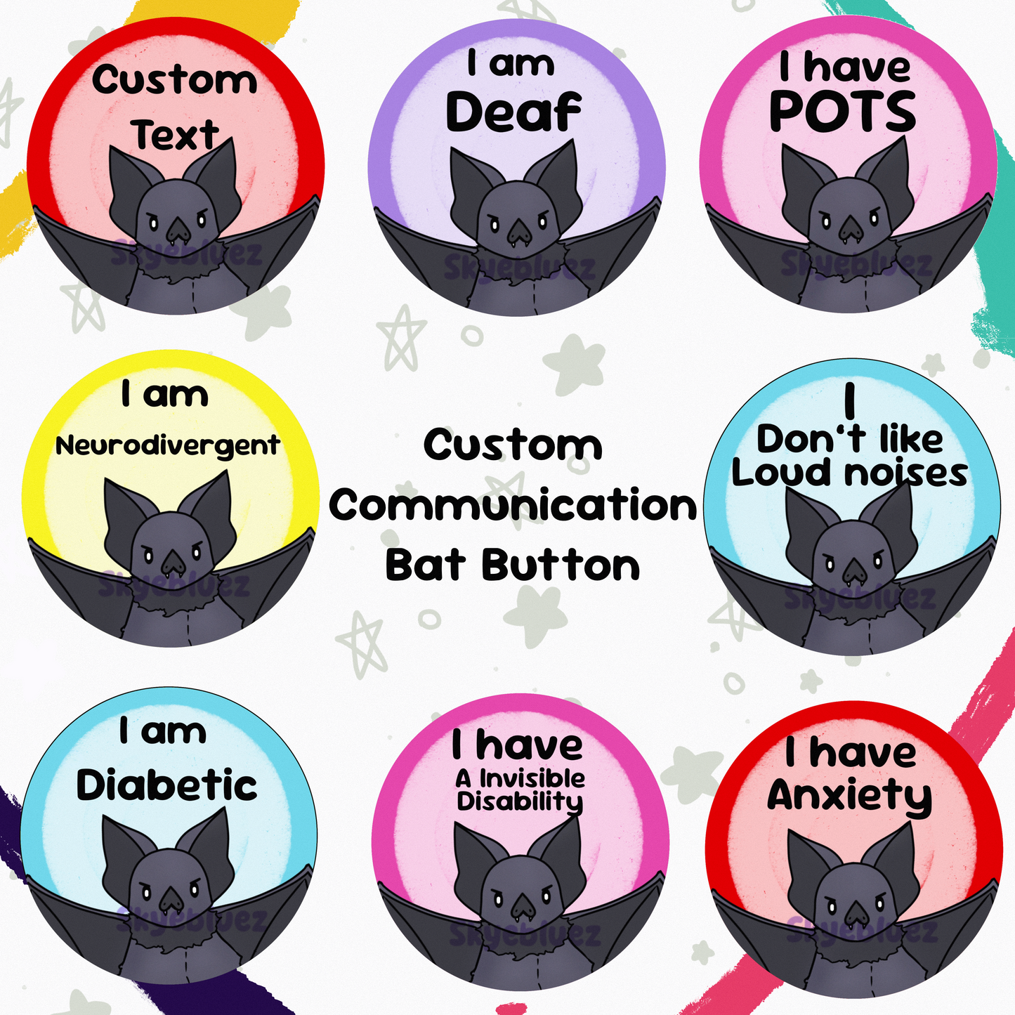 Communication Bat Button