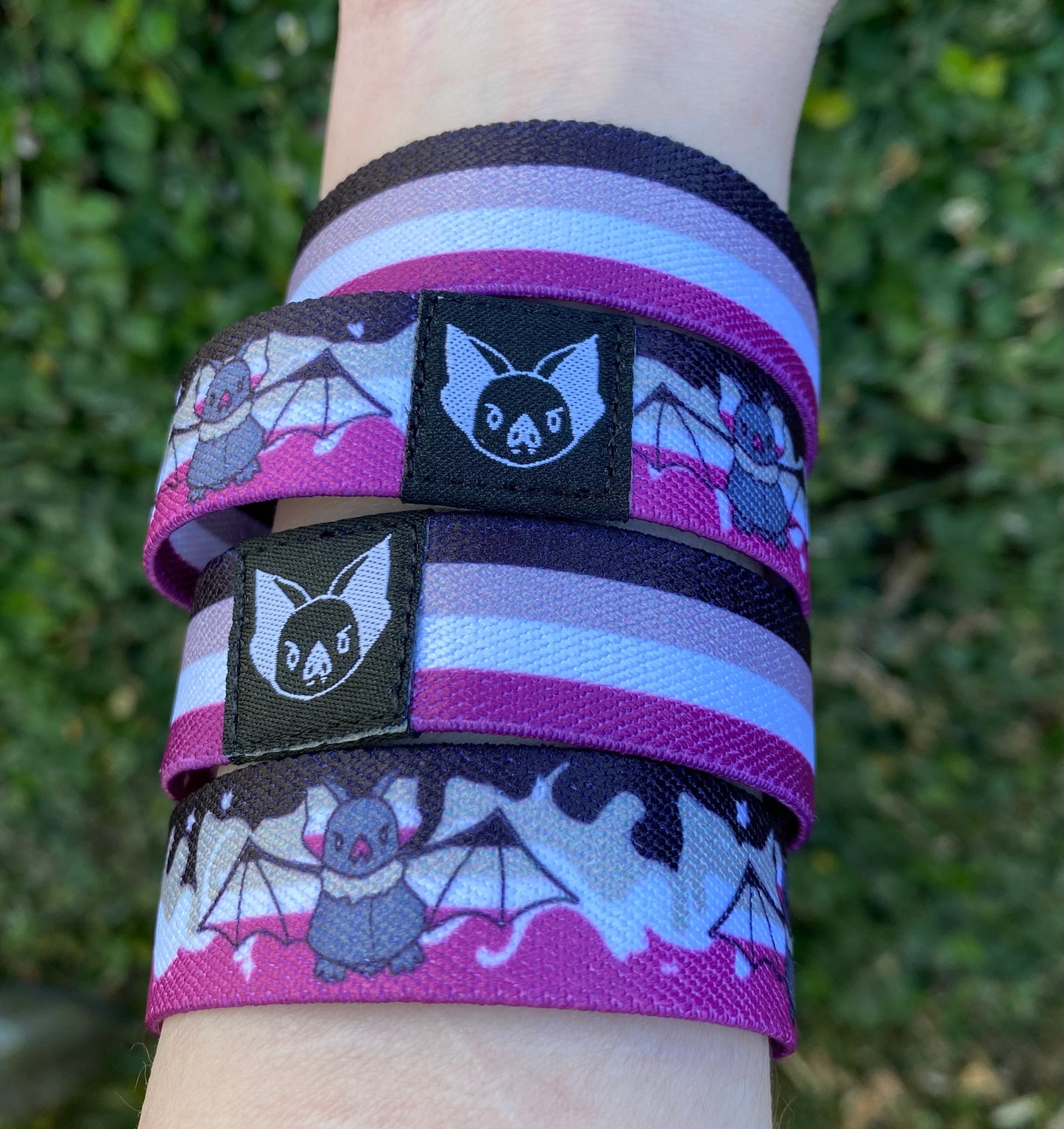 Pulsera de murciélago asexual - Pulsera elástica Ace Pride