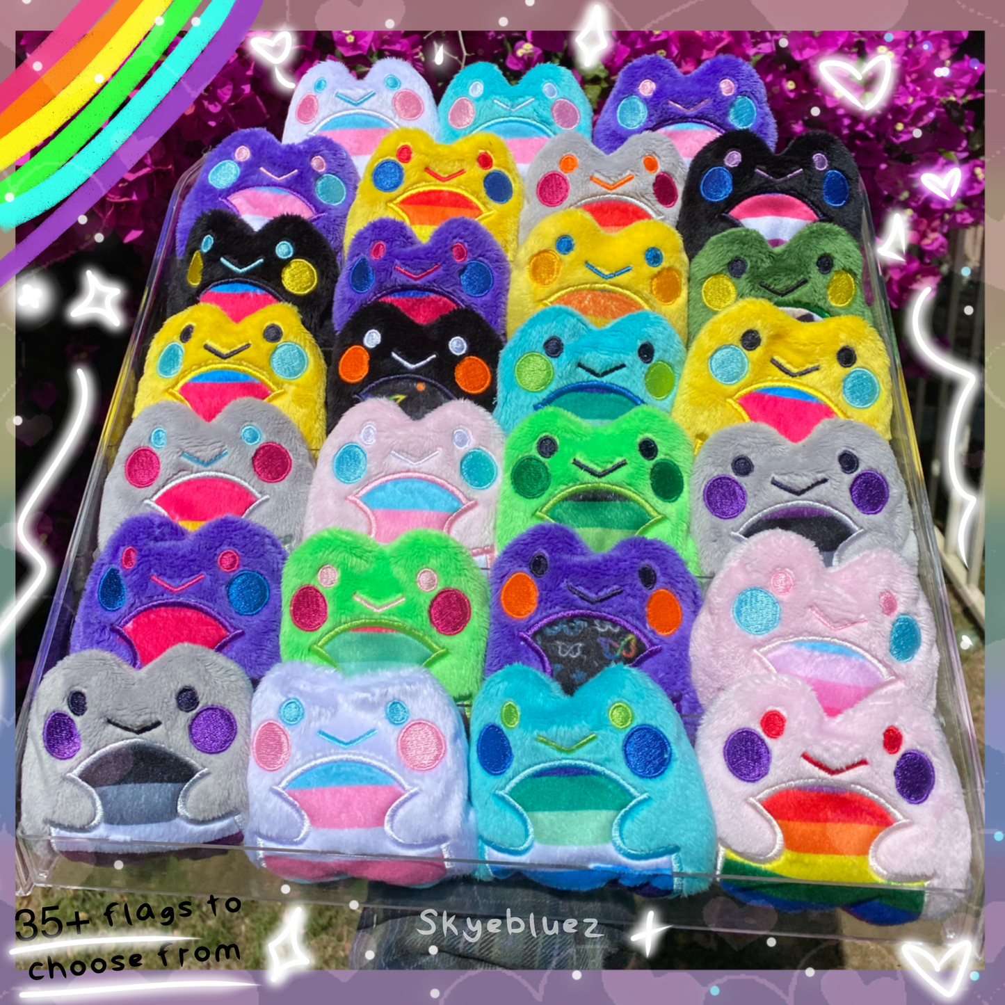 Peluche de rana Fidget personalizado Lgbtqiaplus