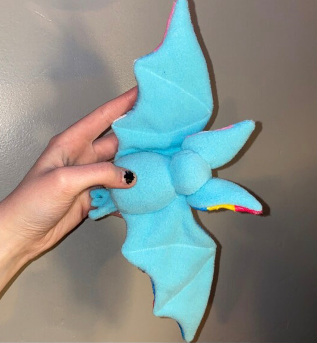 Custom Multiple Flags Pride Bat Plushie(all flag/fabric options available)
