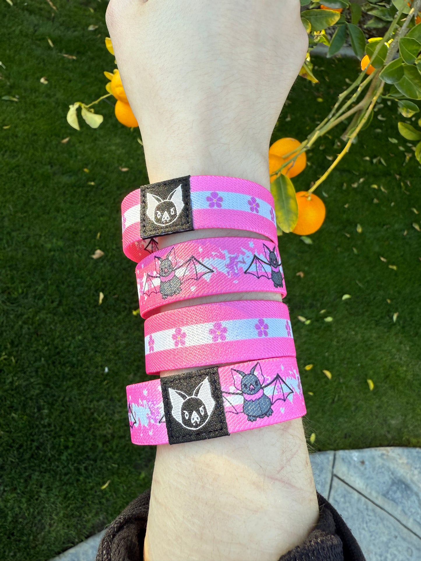 Sapphic bat bracelet/wristband