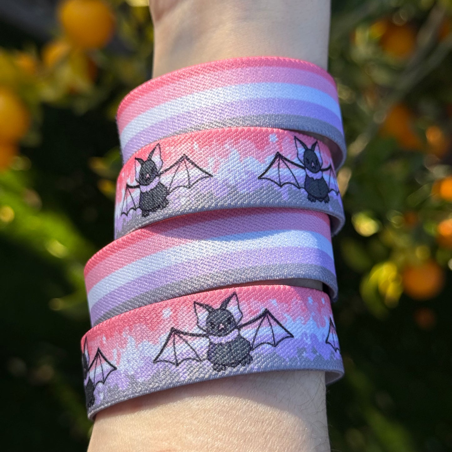 Cupioromantic Bat Bracelet - Pride Elastic Wristband