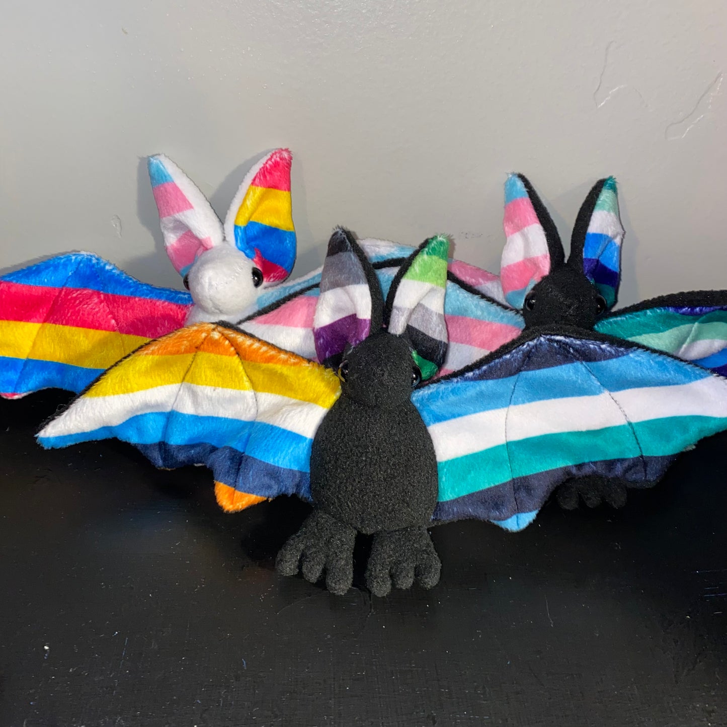 Custom Multiple Flags Pride Bat Plushie(all flag/fabric options available)