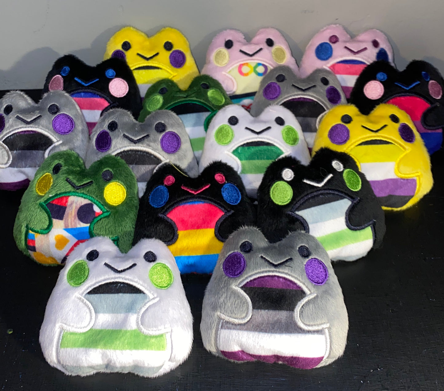 Peluche de rana Fidget personalizado Lgbtqiaplus