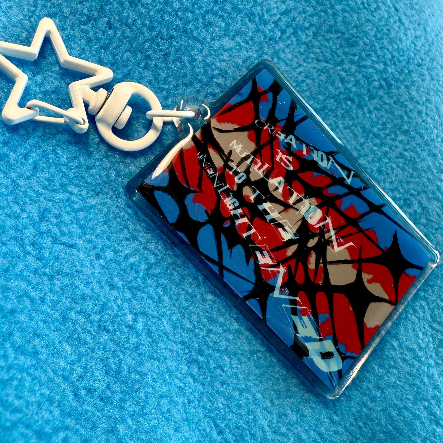 Creation is mutilation to the unintentional Cat 2.5” Acrylic Keychain