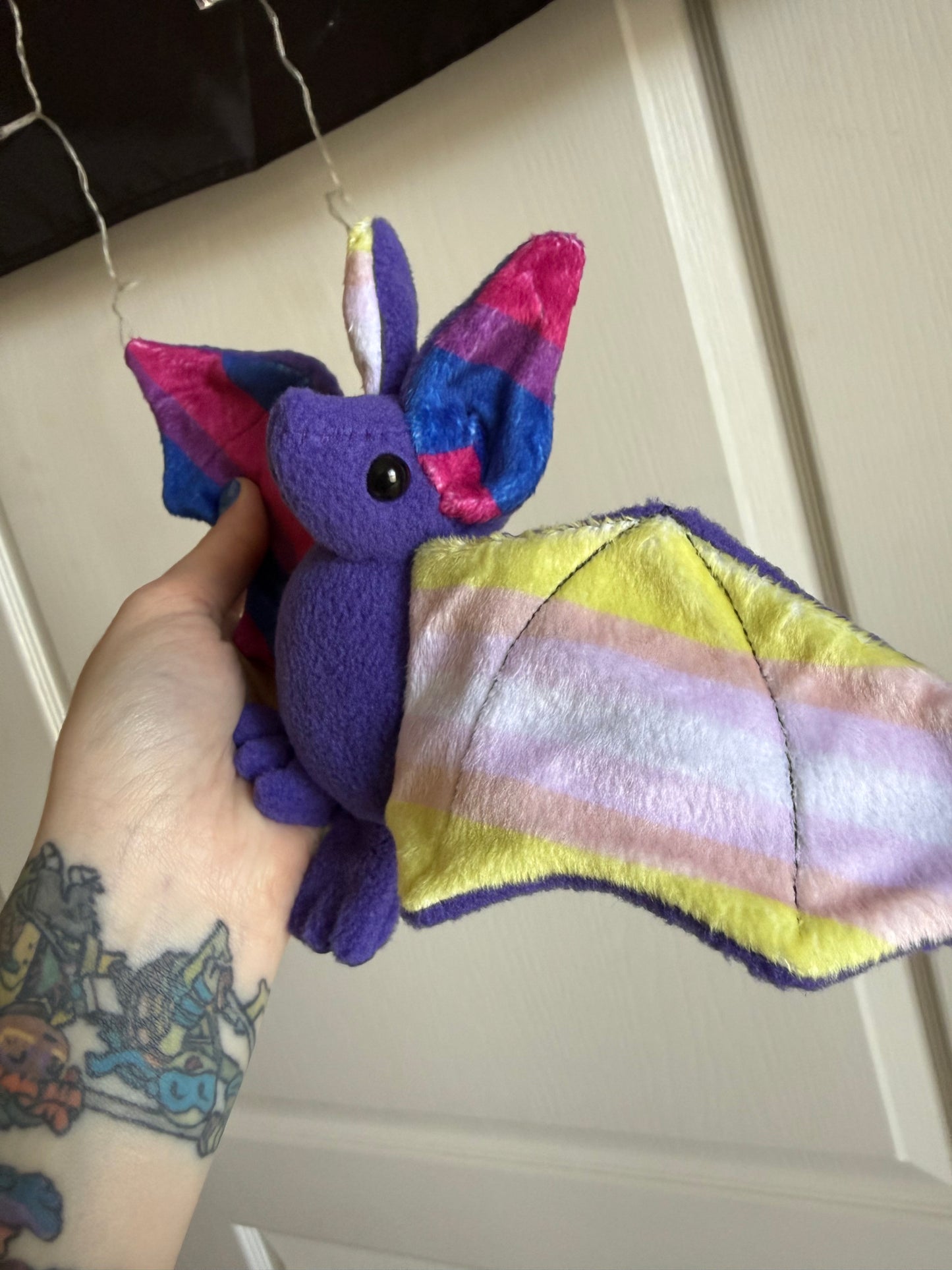 Bisexual Pangender Bat Plush (ready to ship)