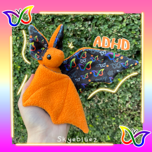 ADHD Bat plushie
