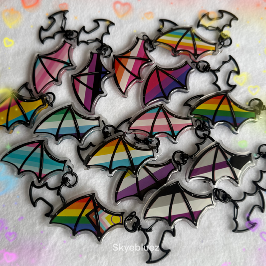 Bat Wing 2.5” Acrylic Keychain