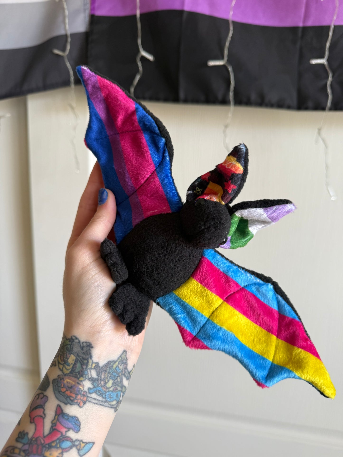 Bat Plush (ready to ship) Bisexual pansexual genderqueer adhd