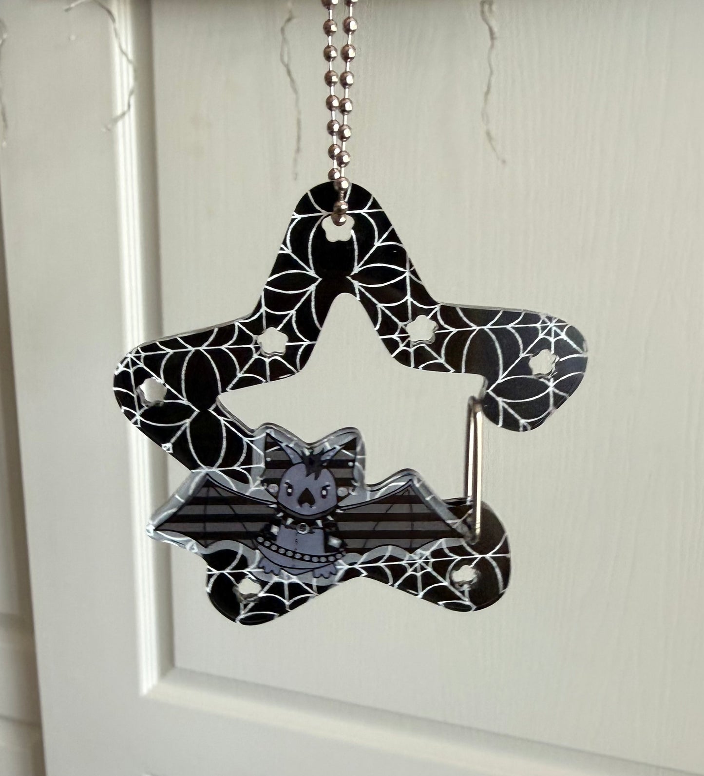 Punk Bat Acrylic Carabiner