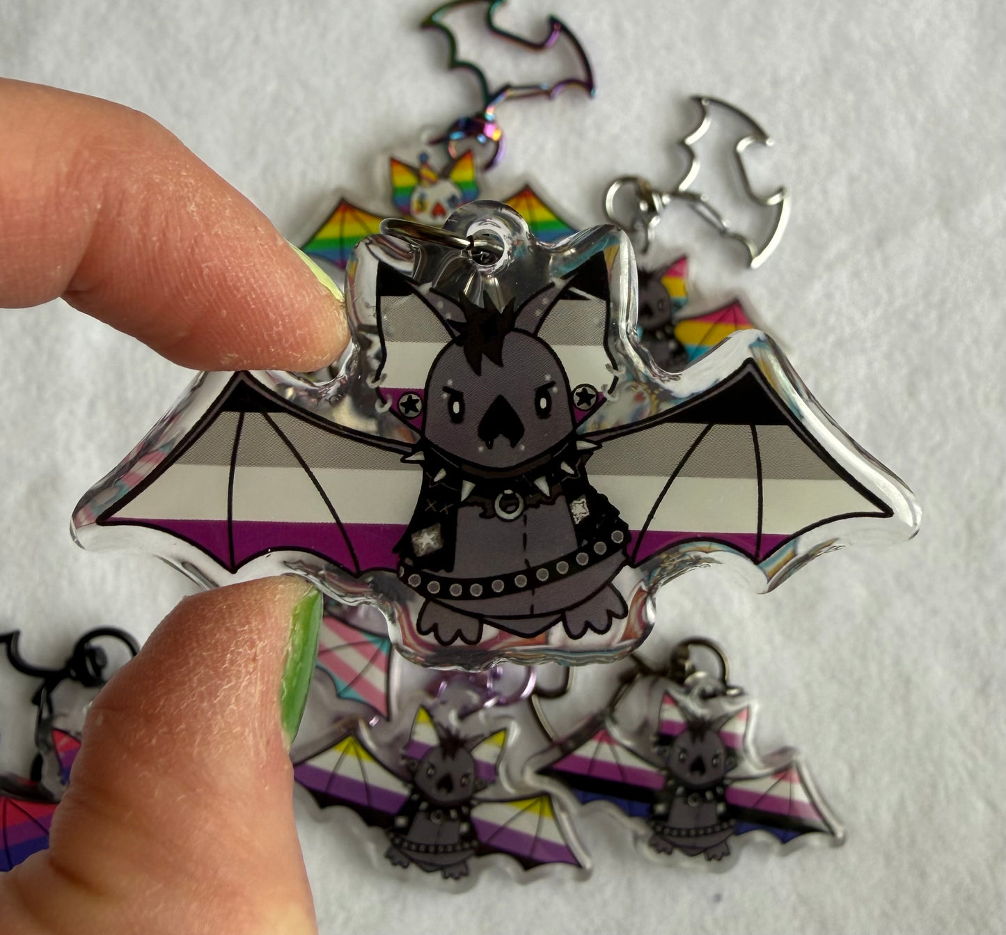 Pride Bat 2.5” Acrylic Keychain
