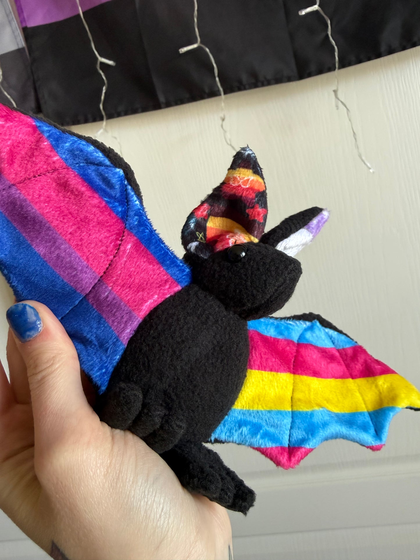 Bat Plush (ready to ship) Bisexual pansexual genderqueer adhd