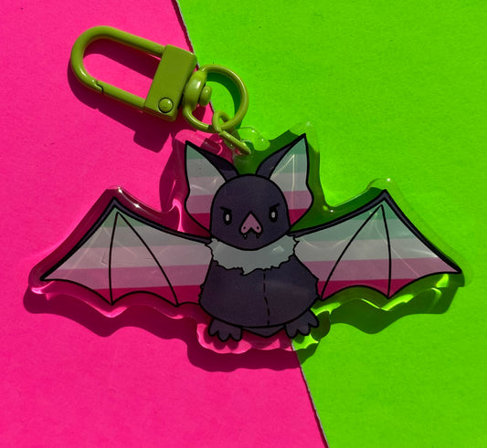 Abrosexual Bat 3” Acrylic Keychain