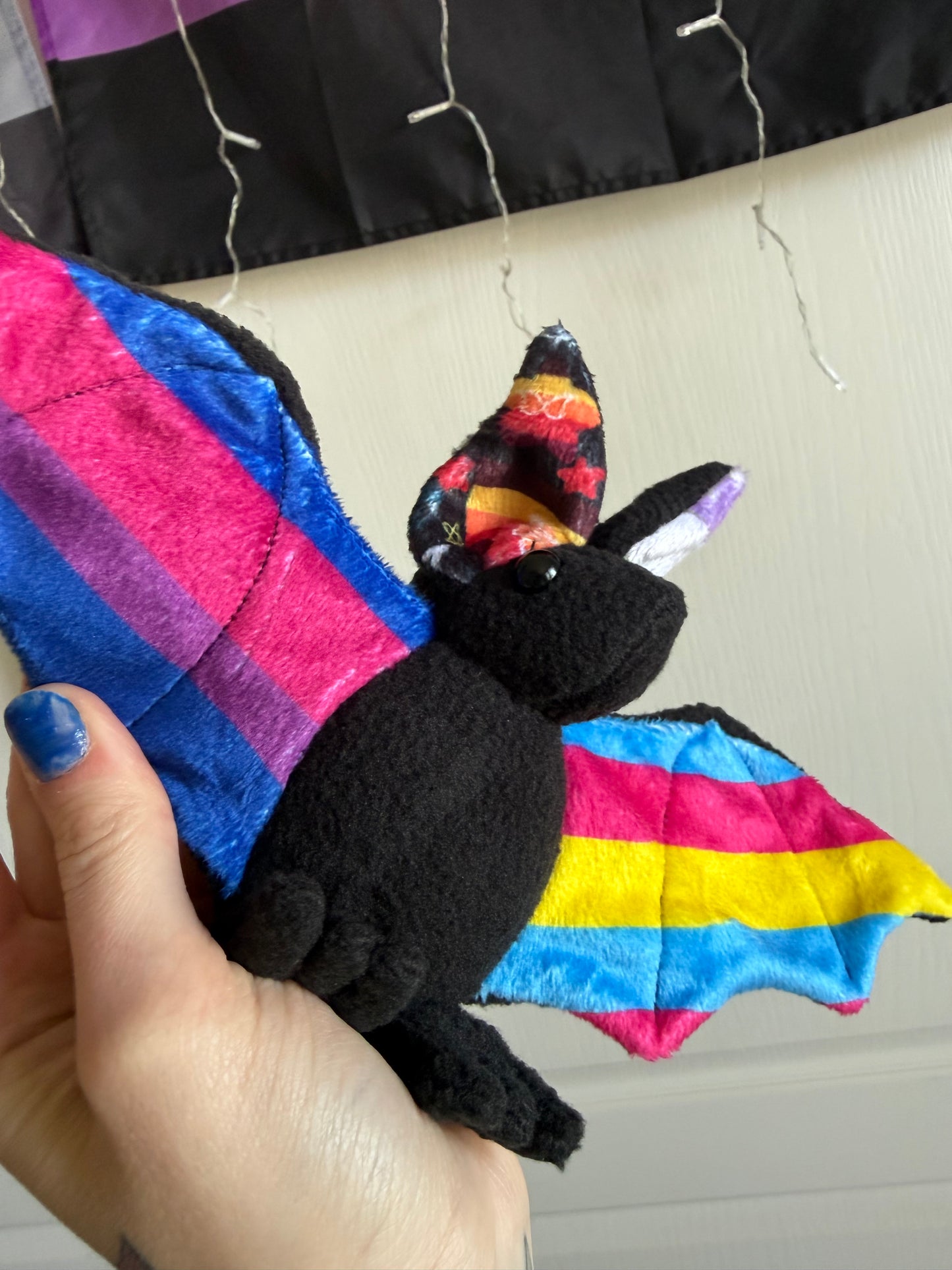 Bat Plush (ready to ship) Bisexual pansexual genderqueer adhd