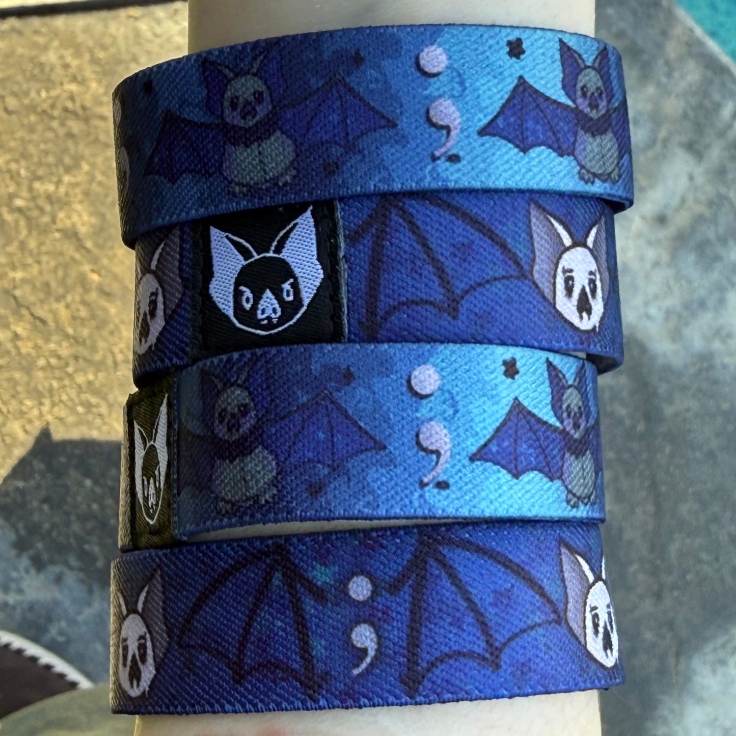 Depression Bat Bracelet -Elastic Wristband