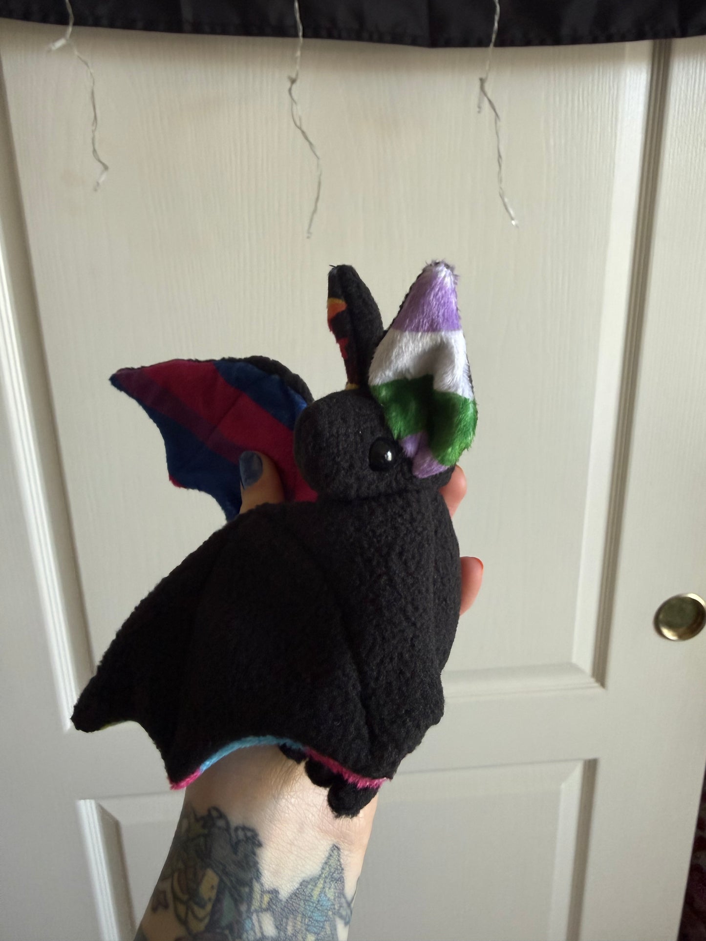 Bat Plush (ready to ship) Bisexual pansexual genderqueer adhd