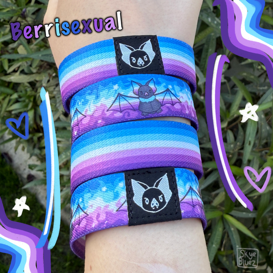 Berrisexual Bat Bracelet - Pride Elastic Wristband