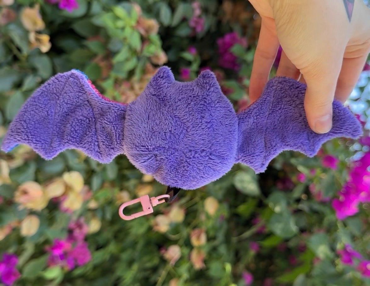 Custom Bat fidget plush keychain
