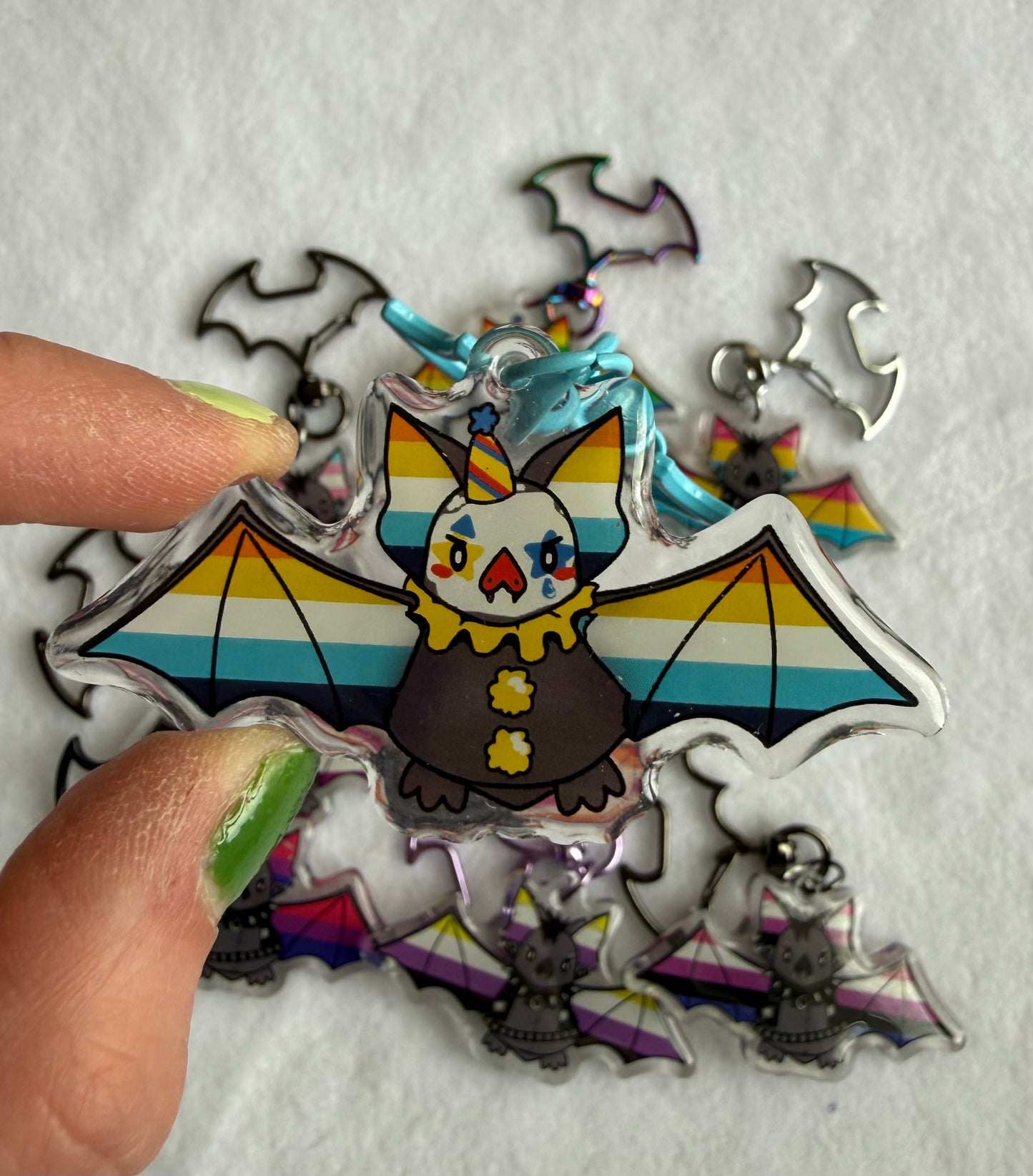 Pride Bat 2.5” Acrylic Keychain