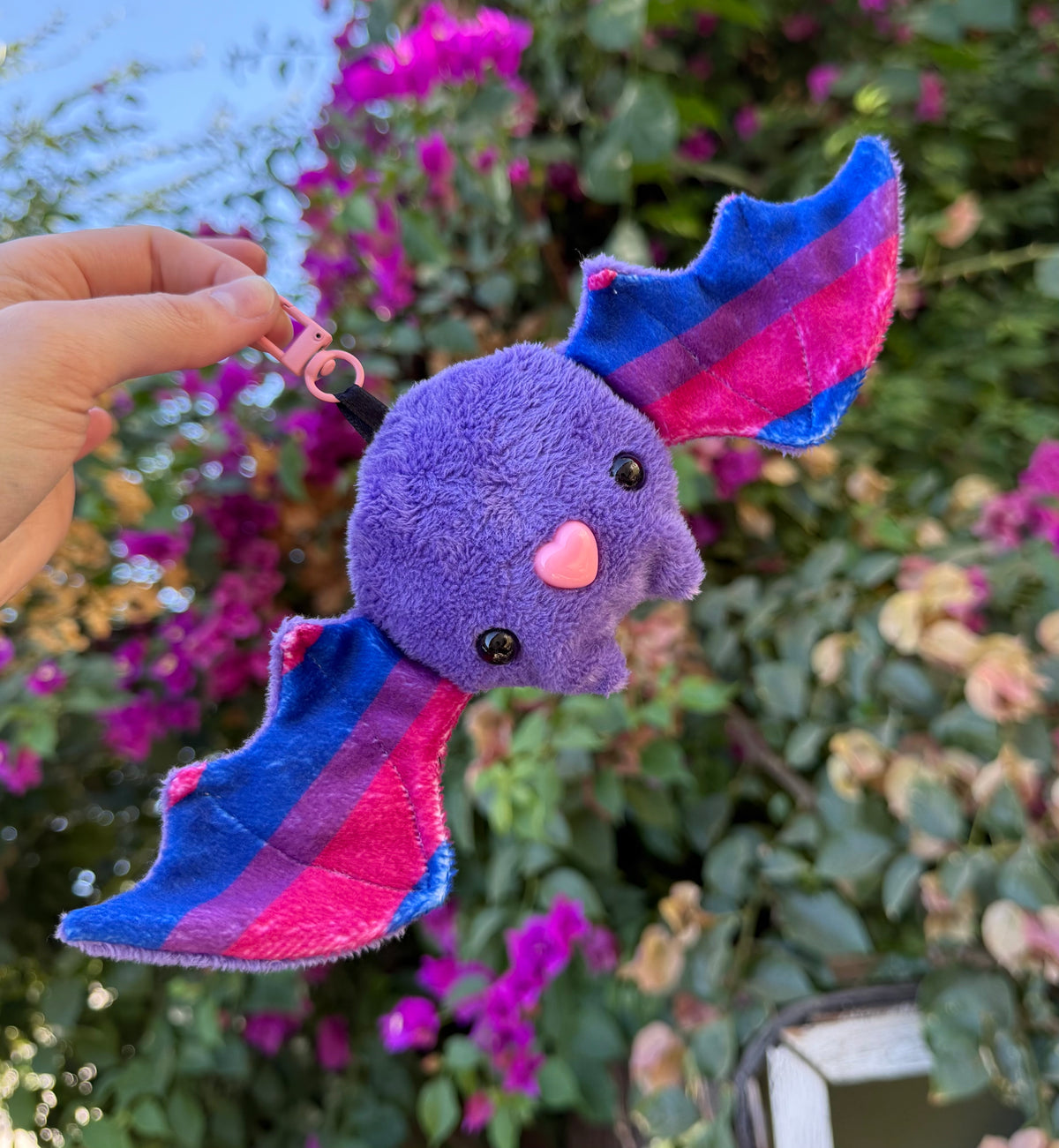 Custom Bat fidget plush keychain