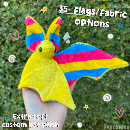 Extra Soft Custom Pride Bat Plushie