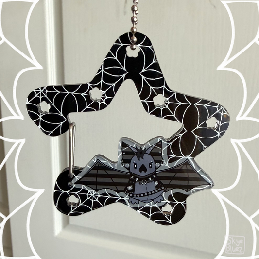 Punk Bat Acrylic Carabiner