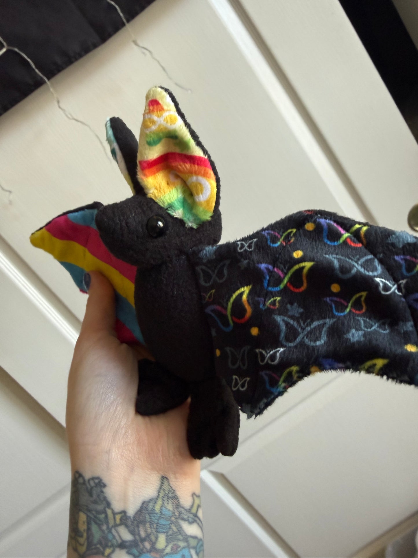 Bat Plush (ready to ship) pansexual/ adhd /ocd / autism