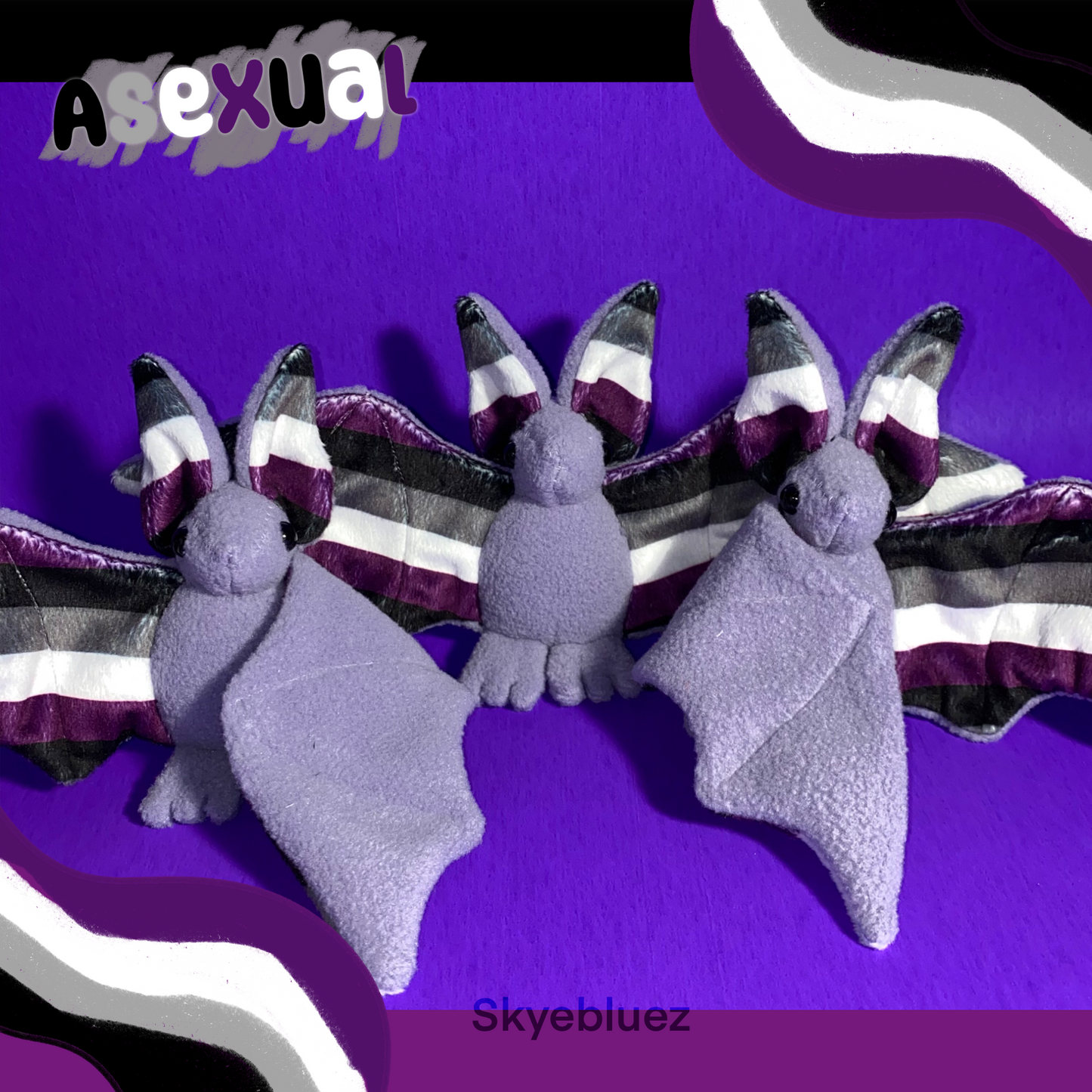 Peluche de murciélago asexual