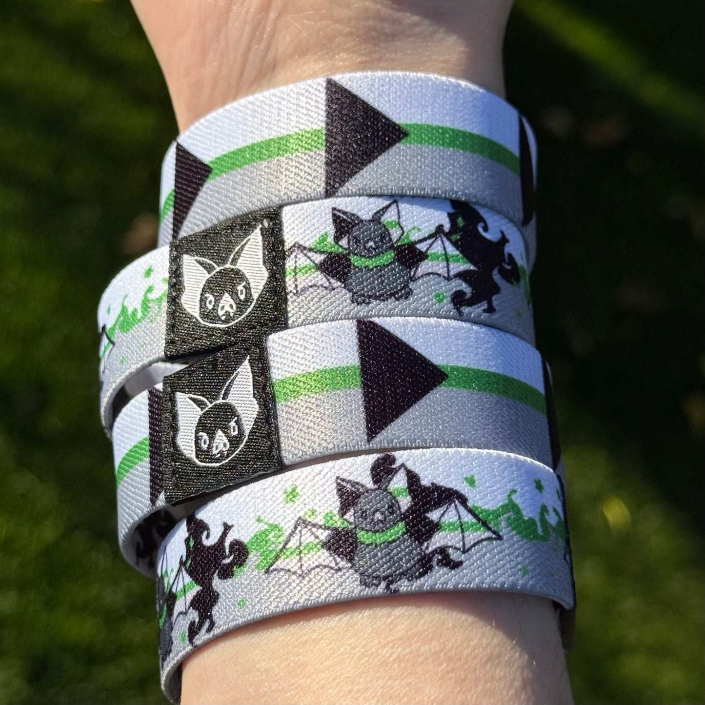 Demiromantic Bat Bracelet - Pride Elastic Wristband