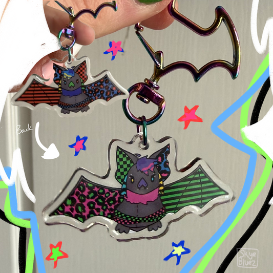 Scene Bat 2.5” Acrylic Keychain