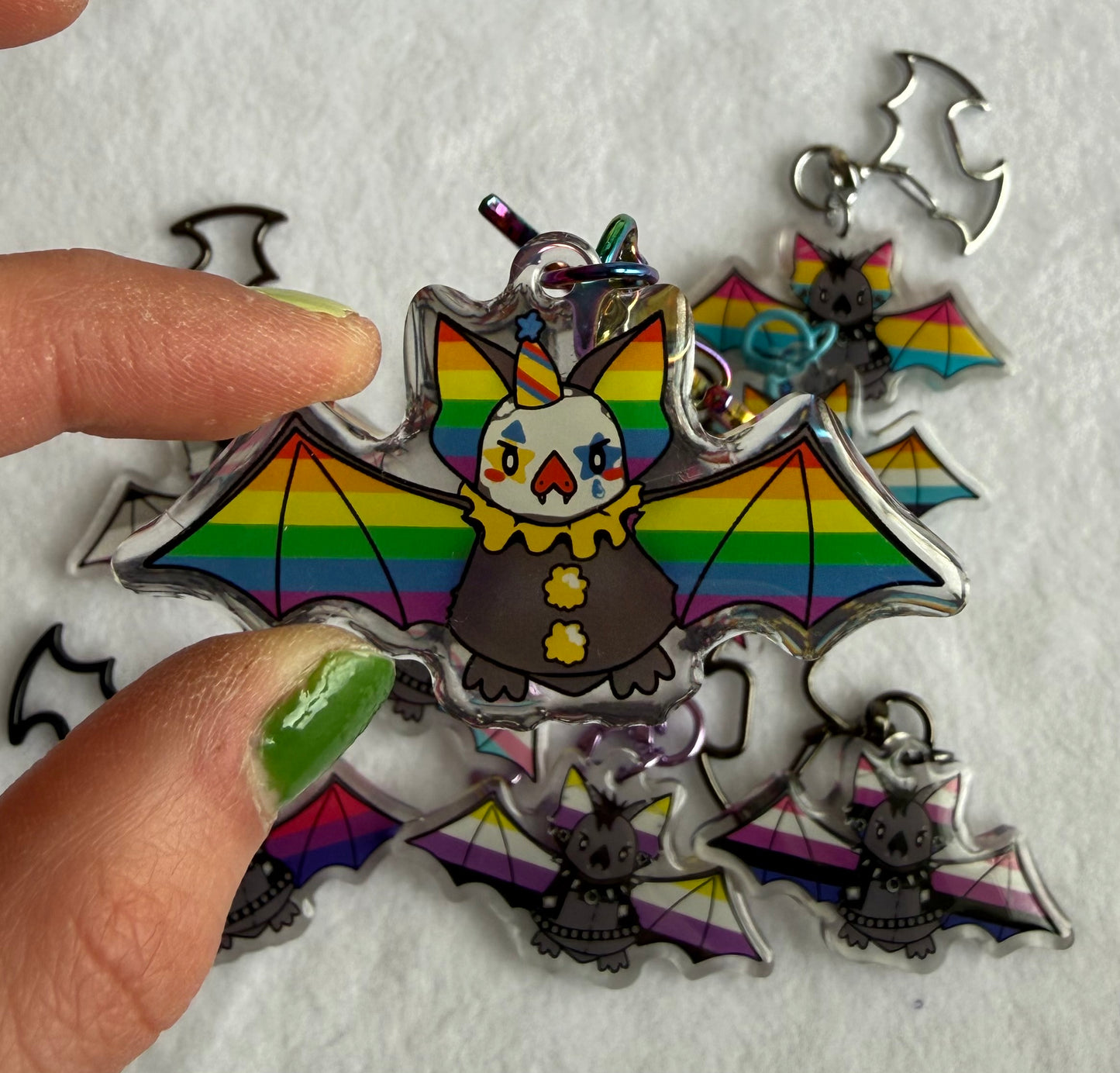 Pride Bat 2.5” Acrylic Keychain