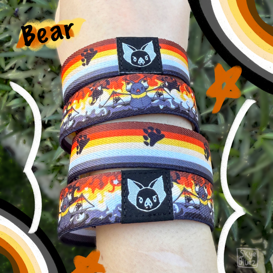 Bear Bat Bracelet - Pride Elastic Wristband