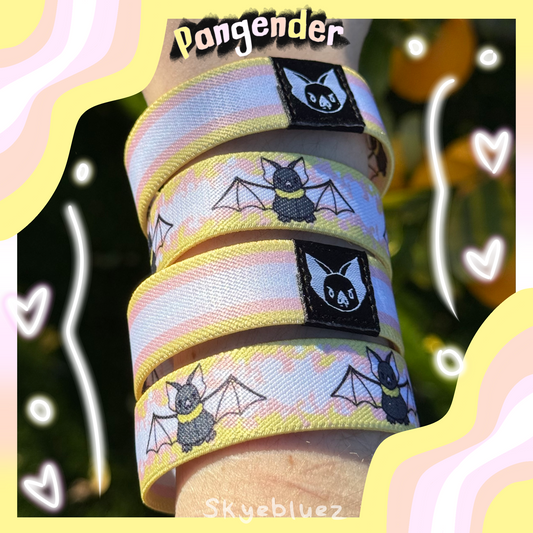 Pangender Bat Bracelet - Pride Elastic Wristband