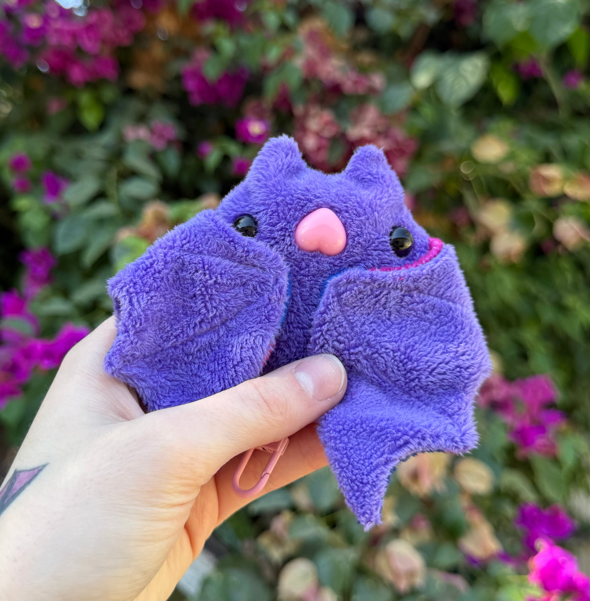 Custom Bat fidget plush keychain