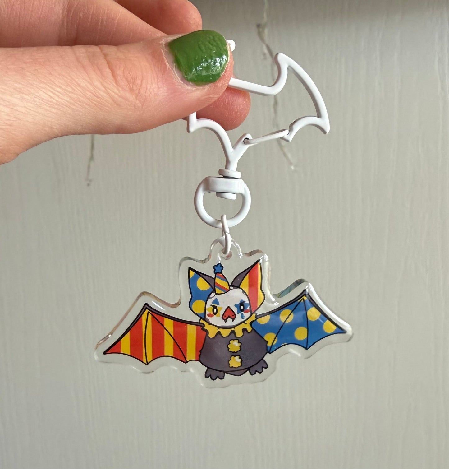 Clown Bat 2.5” Acrylic Keychain