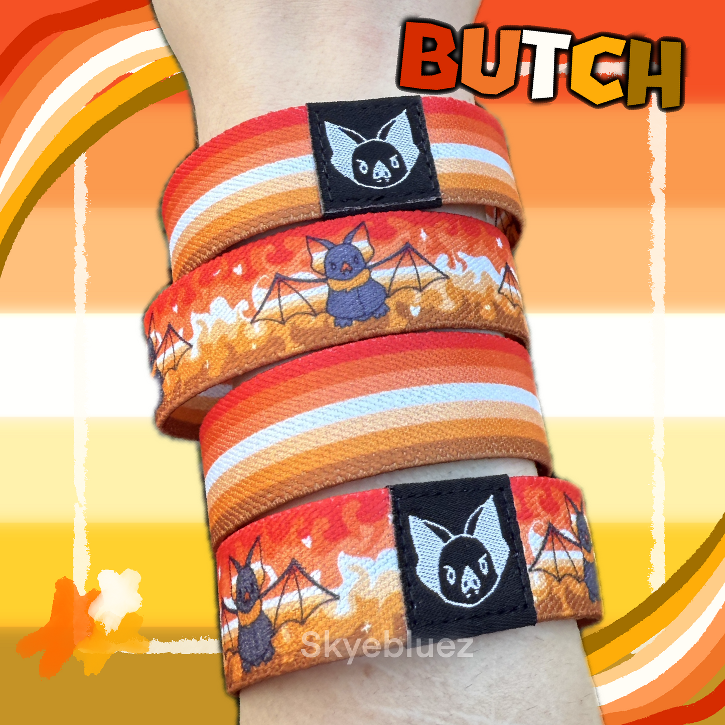 Butch Bat Bracelet - Pride Elastic Wristband