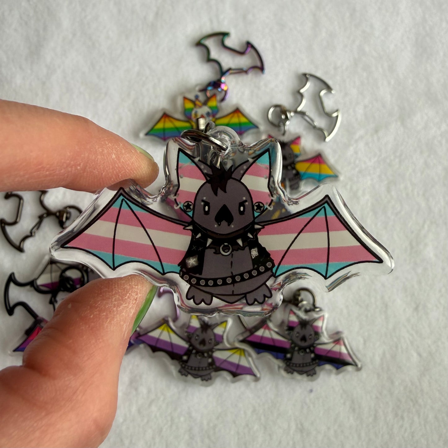Pride Bat 2.5” Acrylic Keychain