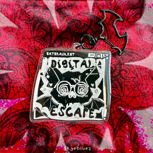 Digital Escape Bat 2.5” Acrylic Keychain