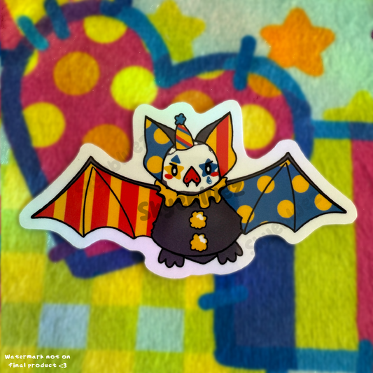Clown Bat 2.5” Sticker