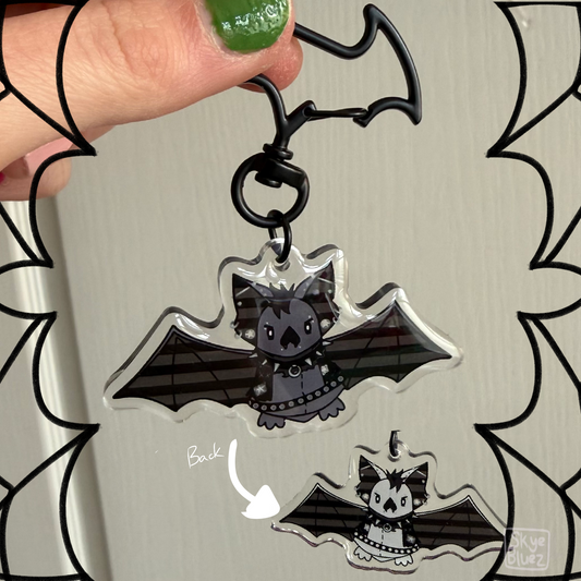 Punk Bat 2.5” Acrylic Keychain